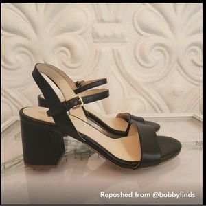 Cole Haan "Josie" Black Block Heel Sandals. EXCELLENT CONDITION! Size 7